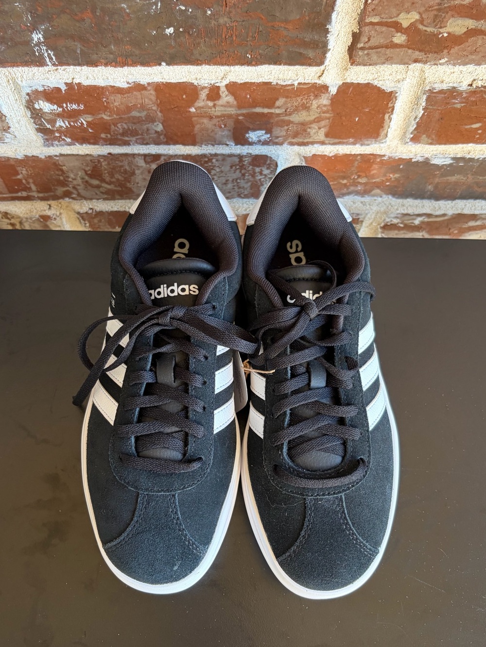 adidas VL Court Bold Core Black Cloud White Platform Sneakers Size 6 NWT - Picture 3 of 14